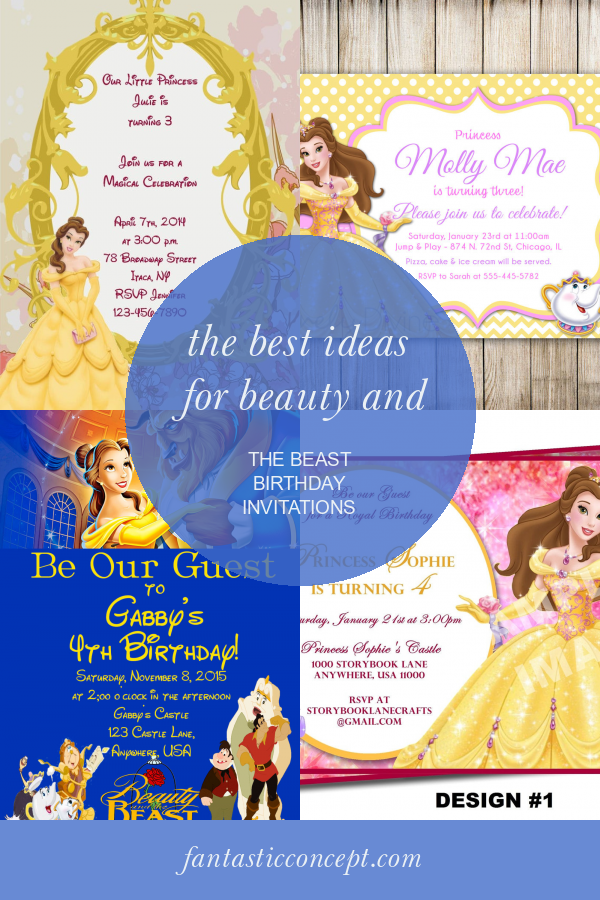 The Best Ideas for Beauty and the Beast Birthday Invitations - Home